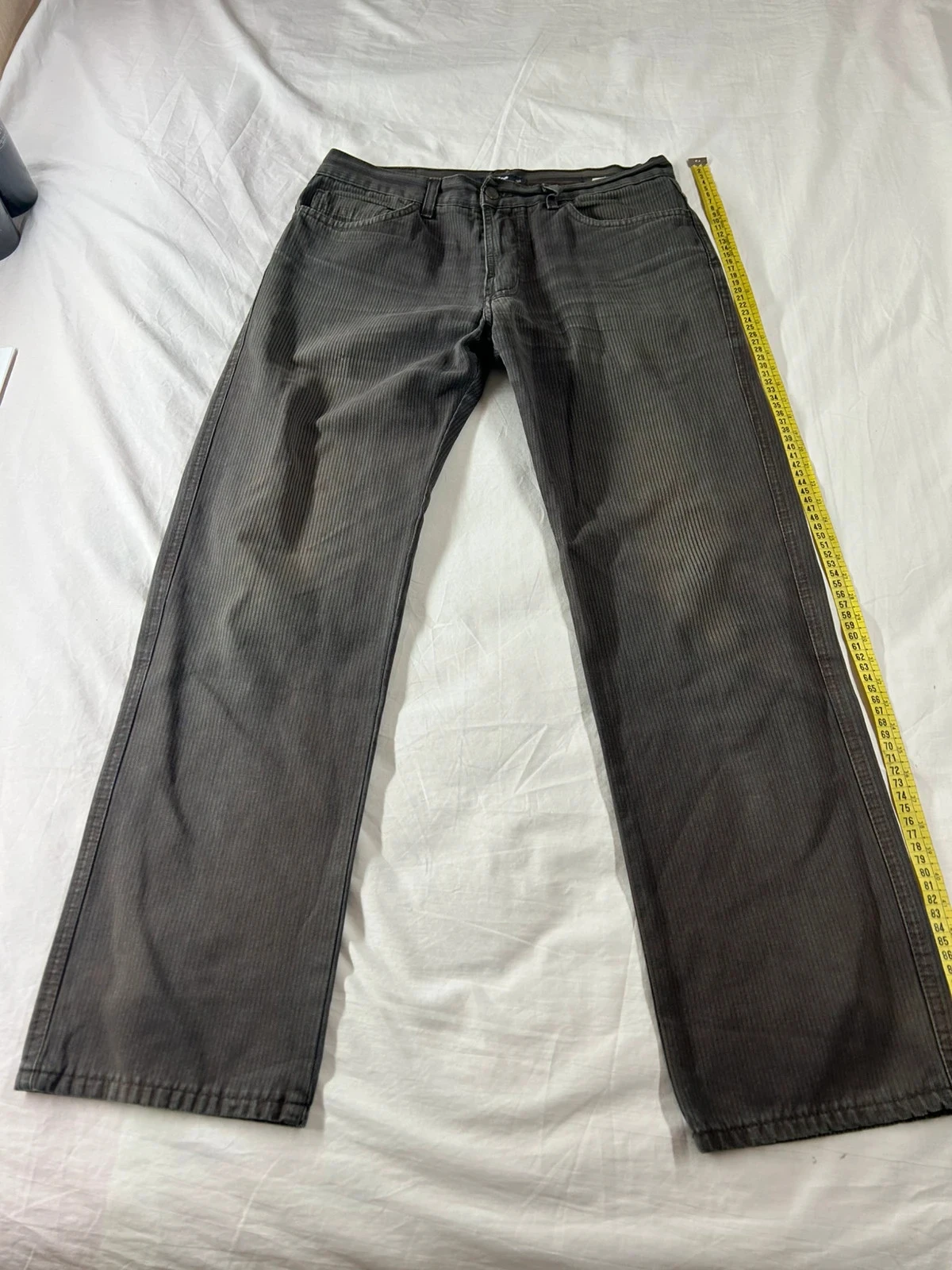 Jean gris marrón acanalado Celio – photo 2